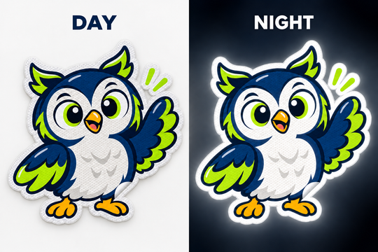 Custom Reflective Stickers | Glow in Headlights | StickerWise